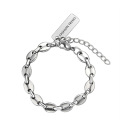 Shangjie Oem Pig Nose Titanium Steel Hip Hop Bracelet Tennis Stack Stack Pendant Bangels Bracelet